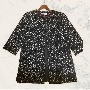 Kasper Topper Jacket- Black and White